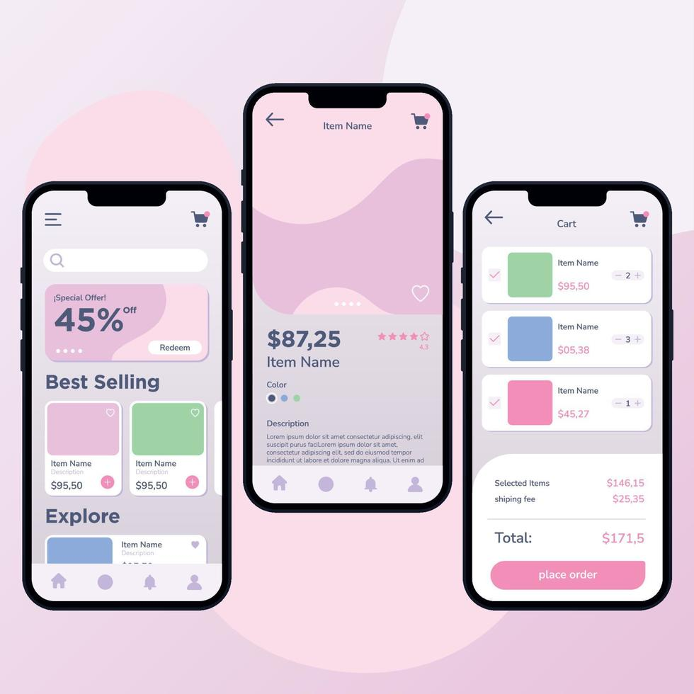 mobile app mockup